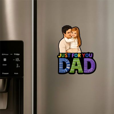 Personalized Photo Fridge Magnet for Dad  Daughter & Father Gift Gift for Papa & Grandpaa Photo Fridge Magnet for Refrigerator & Almirah Decor